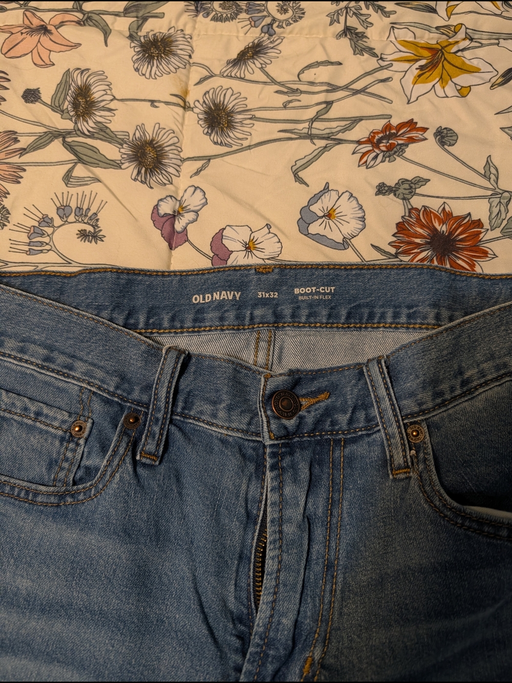 Old Navy Light Blue Boot-Cut Jeans